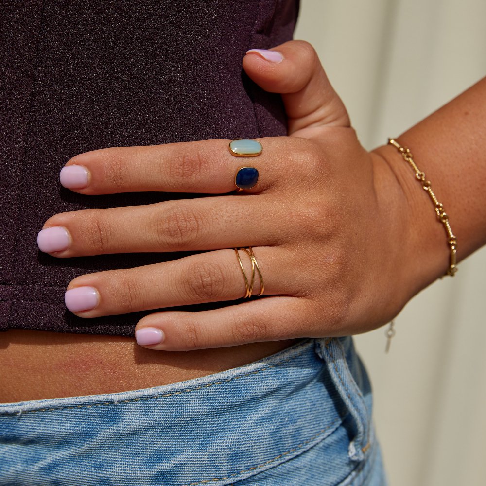 Noemi® | Wickelring mit Aquamarin