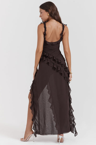 Carmen - Elegantes Rüschenkleid
