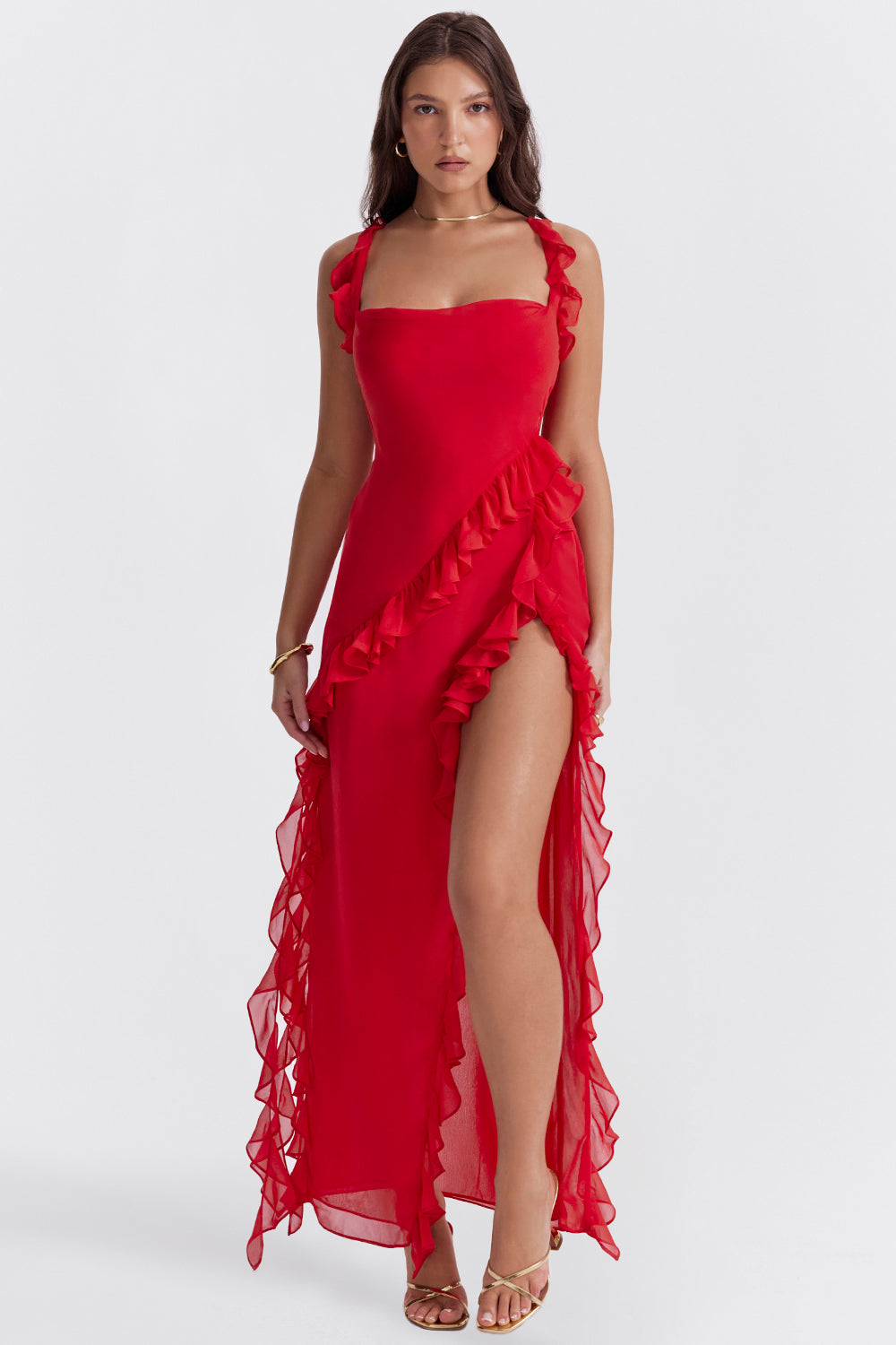 Carmen - Elegantes Rüschenkleid