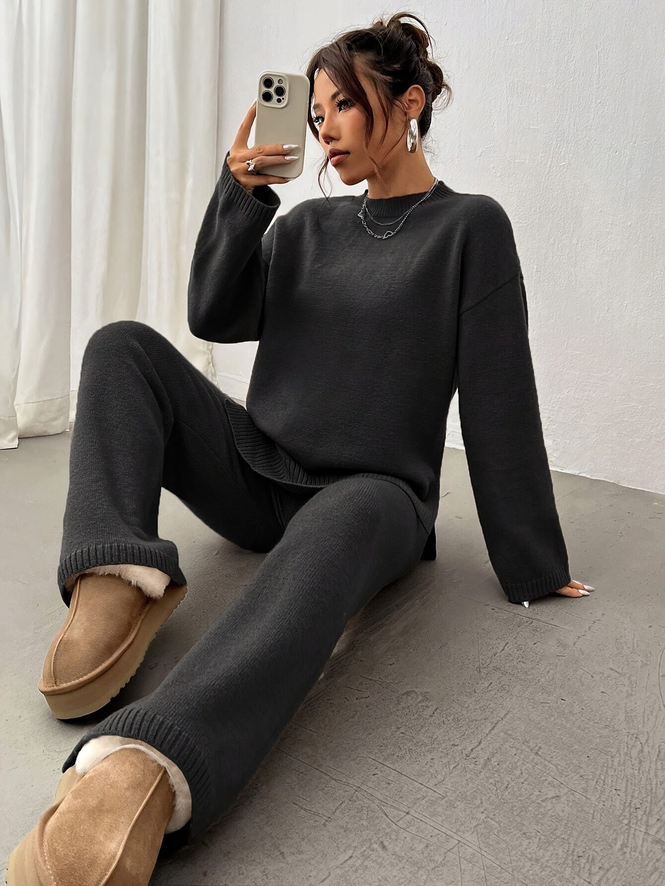 Elviana® | Streifen Strickset