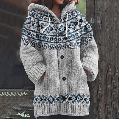 Elettra® | Wintercardigan mit Kapuze