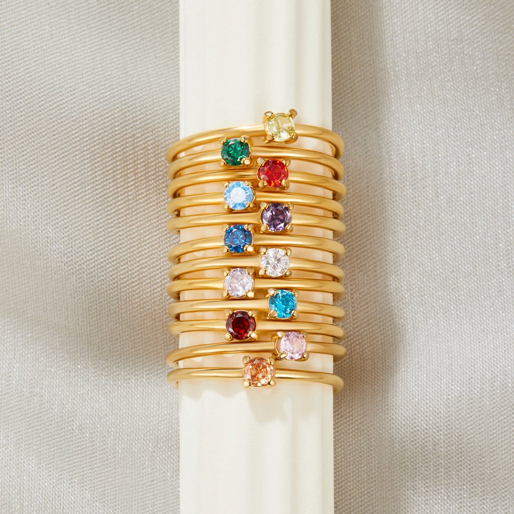 Elowen®  Goldringe mit Geburtsstein