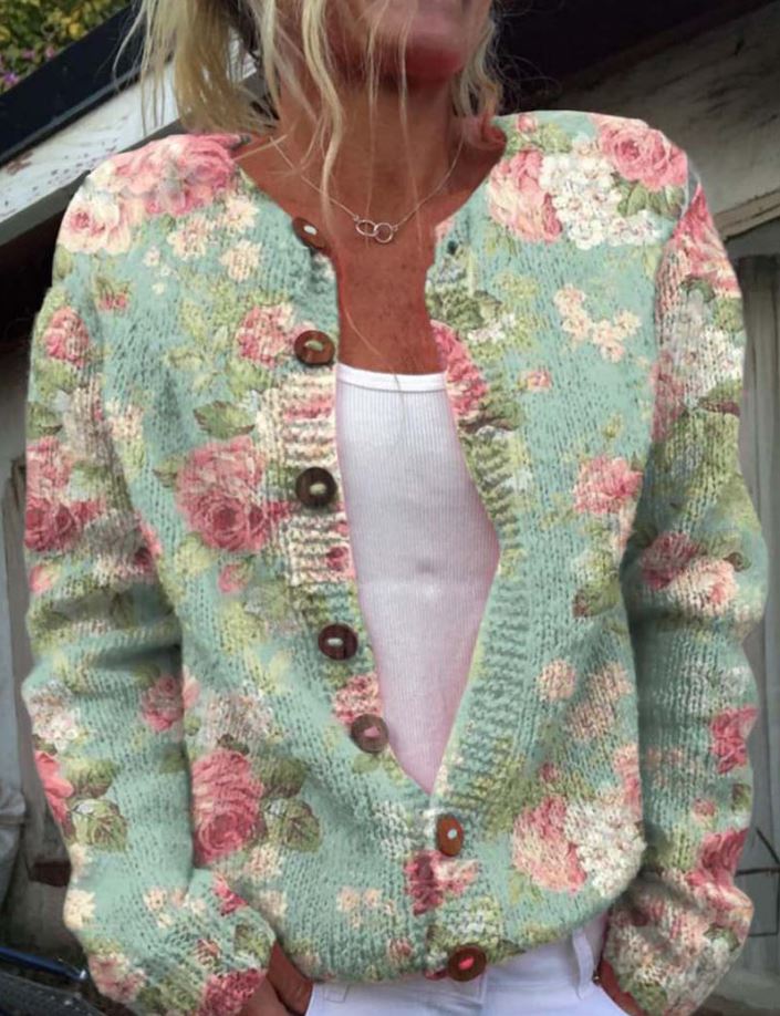 Zina® | Elegante Weste mit Blumenmuster
