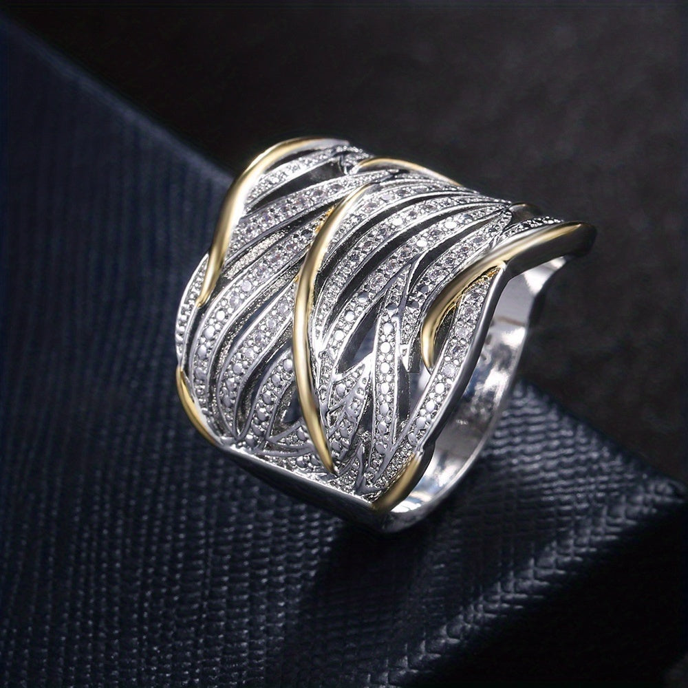 Elva® | Eleganter mehrlagiger gedrehter Ring