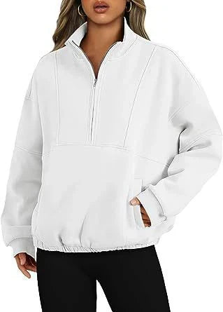Chloe - Quarter-Reißverschluss-Pullover