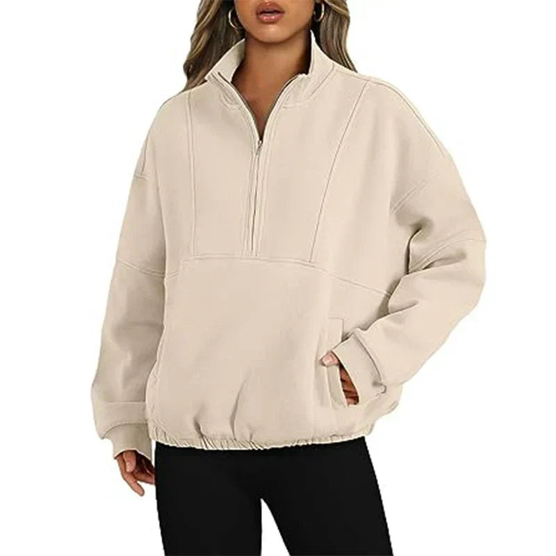 Chloe - Quarter-Reißverschluss-Pullover