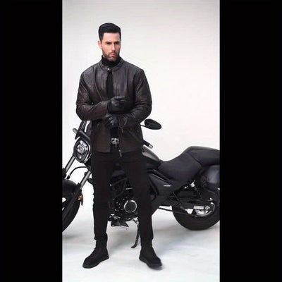 Simon® | Handgefertigte Lederjacke für Herren