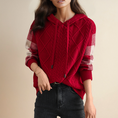 FABIOLA® | JACQUARD-PULLOVER MIT KAPUZE