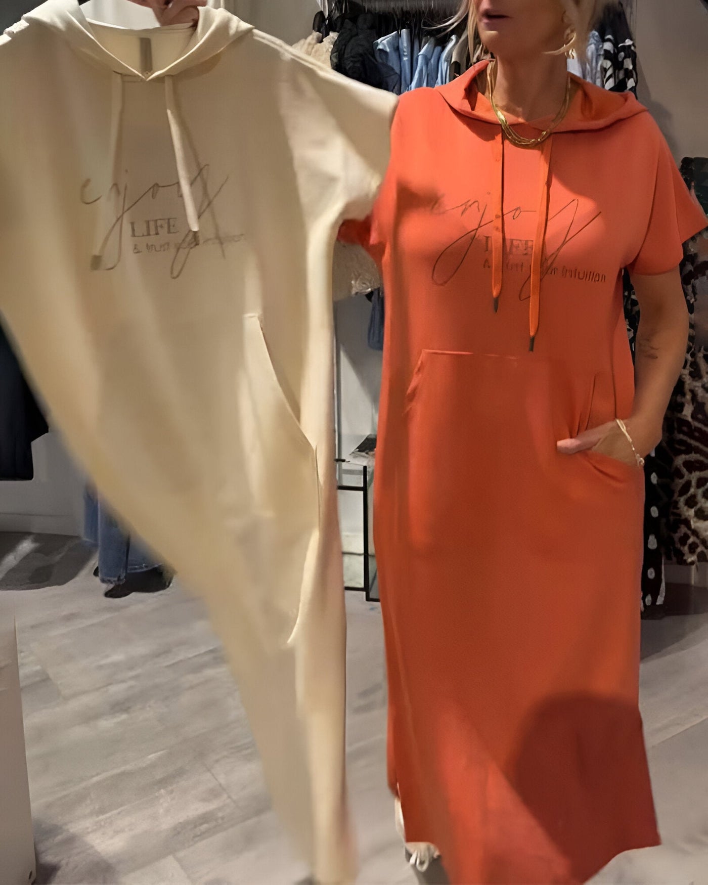 Vivia® | Lässiges Hoodie-Kleid