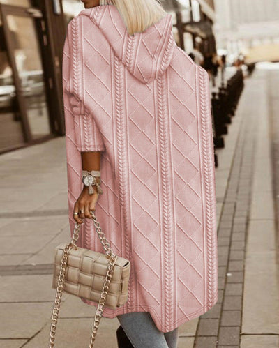 Elisa® | Langer Cardigan mit Kapuze