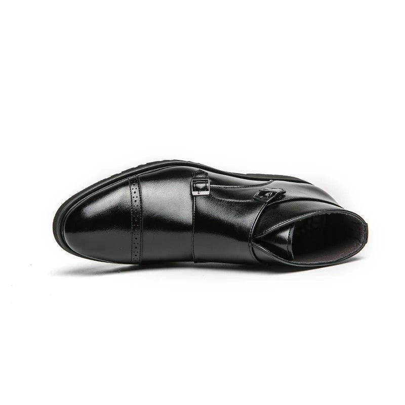 Sebastian® | Kunstleder Doppel-Monk-strap Stiefel