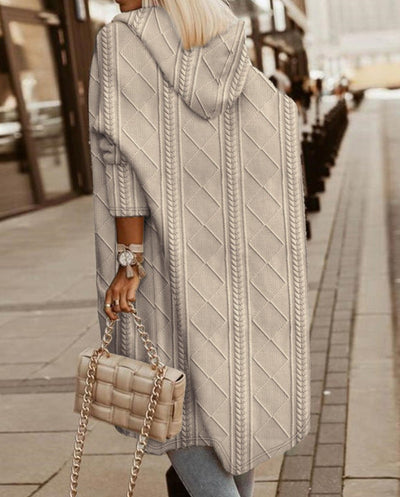 Elisa® | Langer Cardigan mit Kapuze