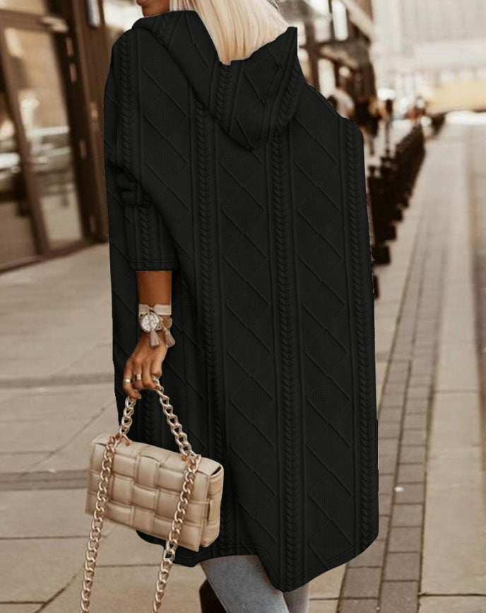 Elisa® | Langer Cardigan mit Kapuze