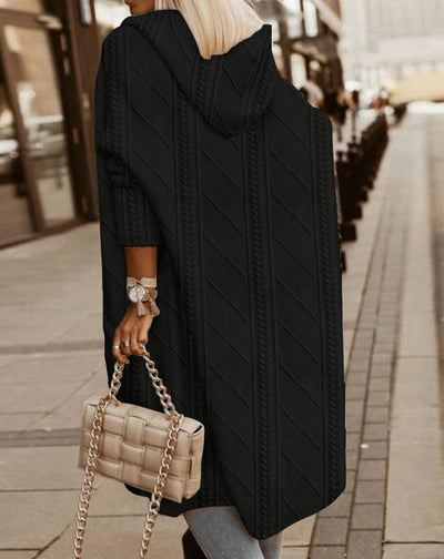 Elisa® | Langer Cardigan mit Kapuze