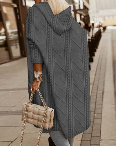 Elisa® | Langer Cardigan mit Kapuze