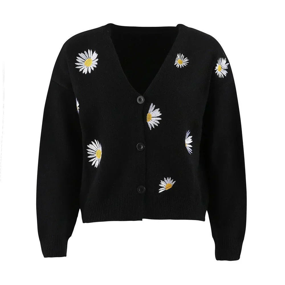 Diana - Florale Strickjacke
