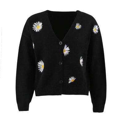 Diana - Florale Strickjacke