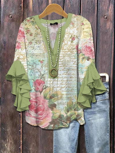 Enya® | Vintage-Rosenbluse