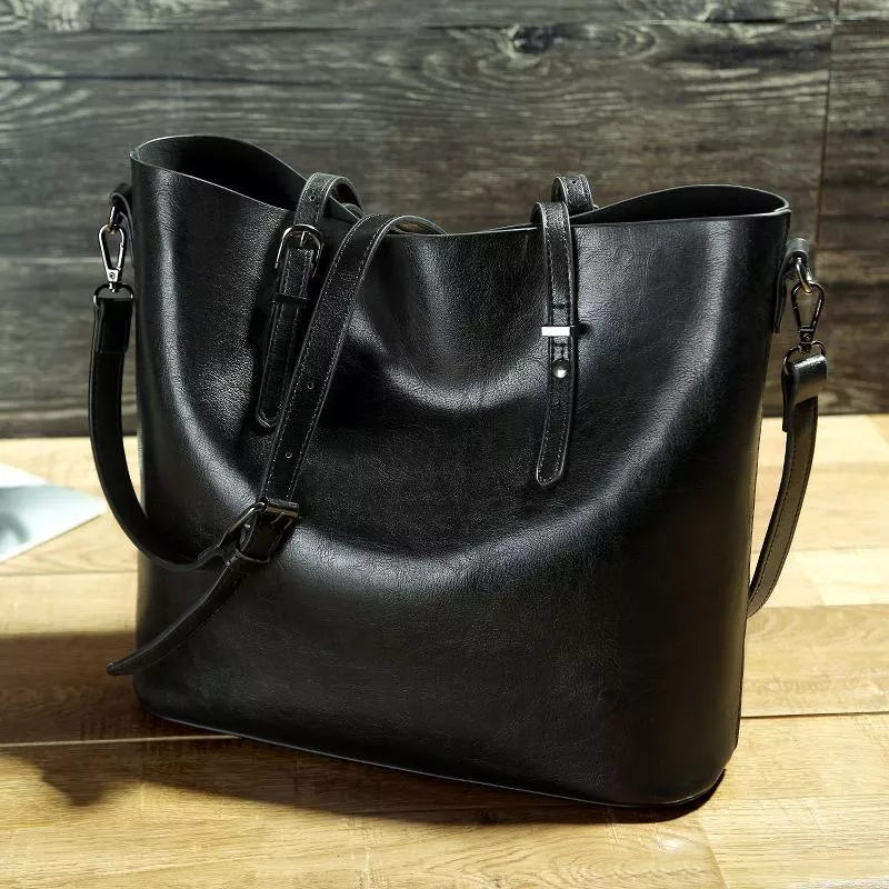 RINA® | Vintage-Ledertasche mit Schulterriemen
