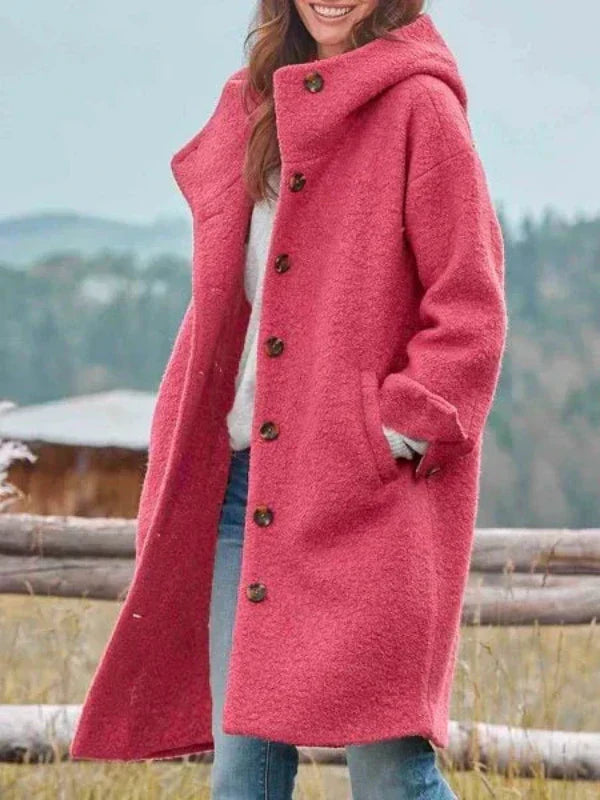 Amelie® | bequemer Wintermantel mit Knöpfen
