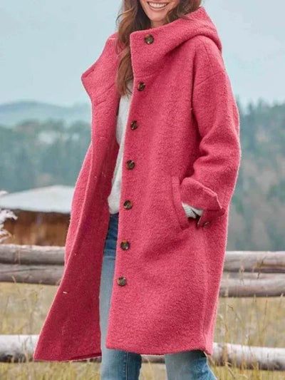 Amelie® | bequemer Wintermantel mit Knöpfen