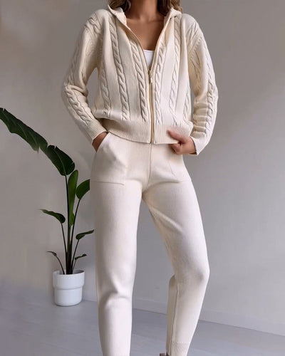 Ania® | Lässiges Twist-Jacquard-Zweiteiler-Set