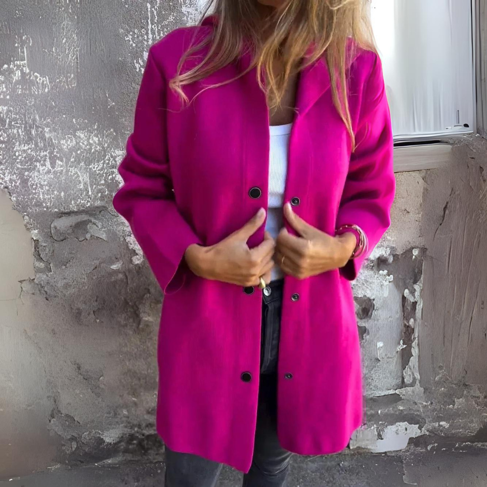 Nora® | Einreiher Jacke mit Kapuze