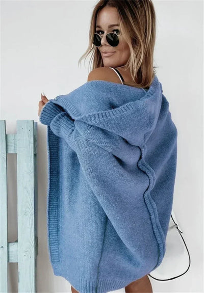 Heidi - Gemütlicher oversized Kapuzen-Cardigan