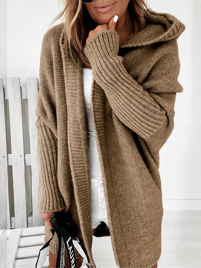 Heidi - Gemütlicher oversized Kapuzen-Cardigan