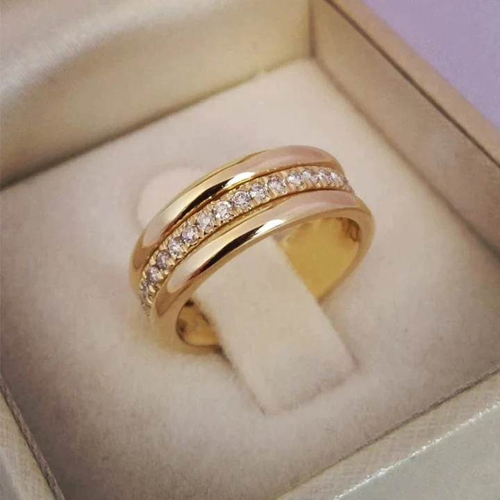 Gabi® | Vintage-Ring mit Zirkonia-Einfassung