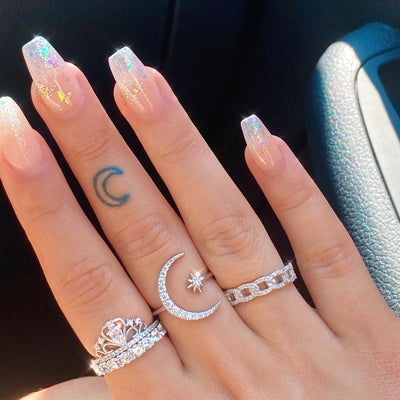 Marlies® | Ring Luna und Stella aus Silber