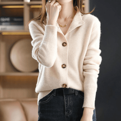 Ylva® | Luxuriöser Cashmere Strickcardigan