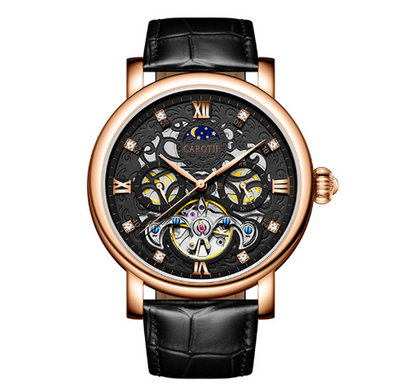 GERALD® MECHANISCHE AUTOMATIK-ARMBANDUHR AUS LERNCHE