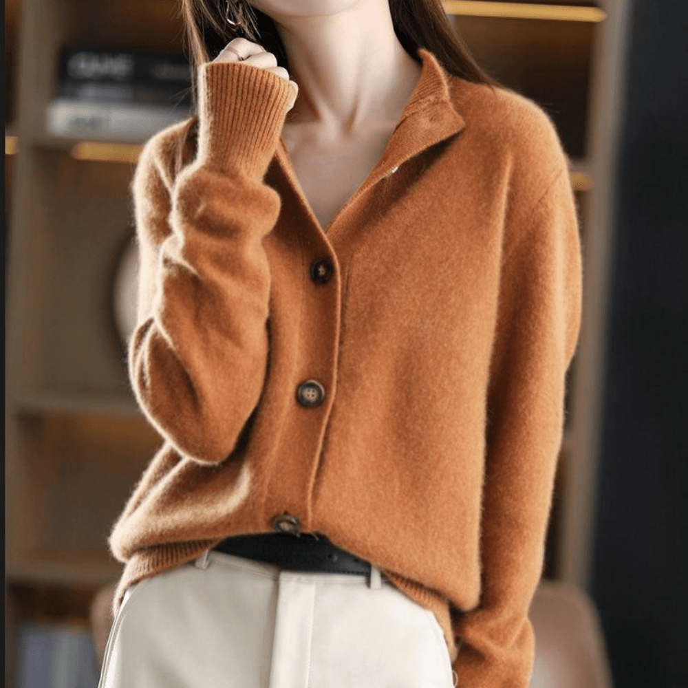 Ylva® | Luxuriöser Cashmere Strickcardigan