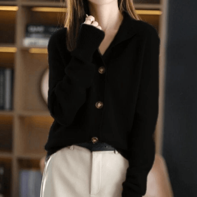 Ylva® | Luxuriöser Cashmere Strickcardigan