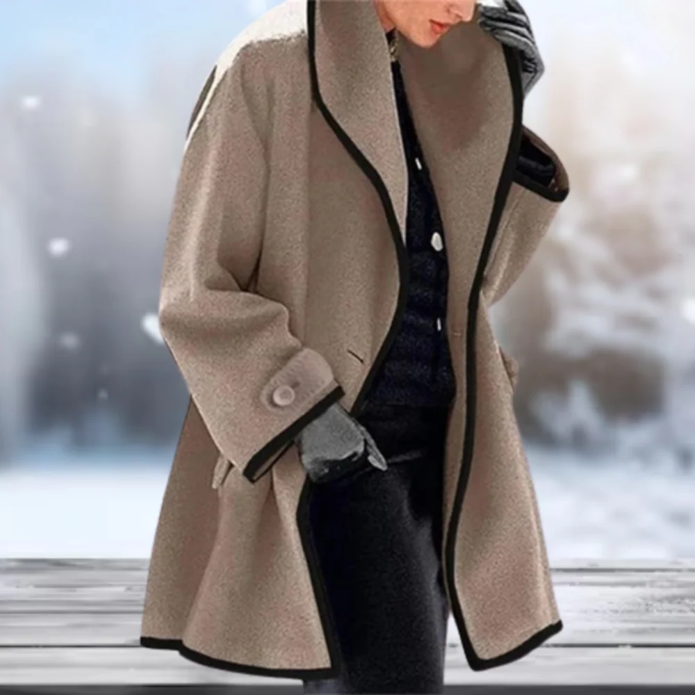 Amalia® | Premium Wollmantel für Herbst & Winter