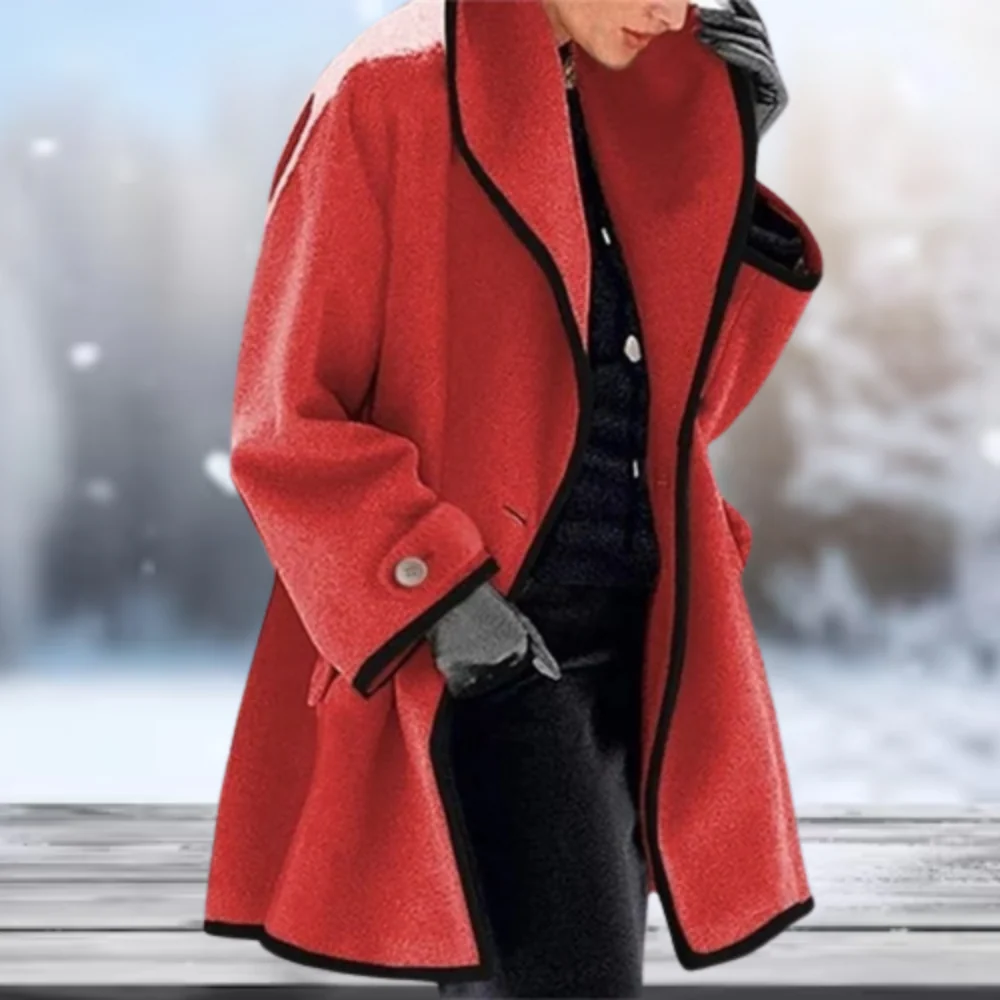 Amalia® | Premium Wollmantel für Herbst & Winter