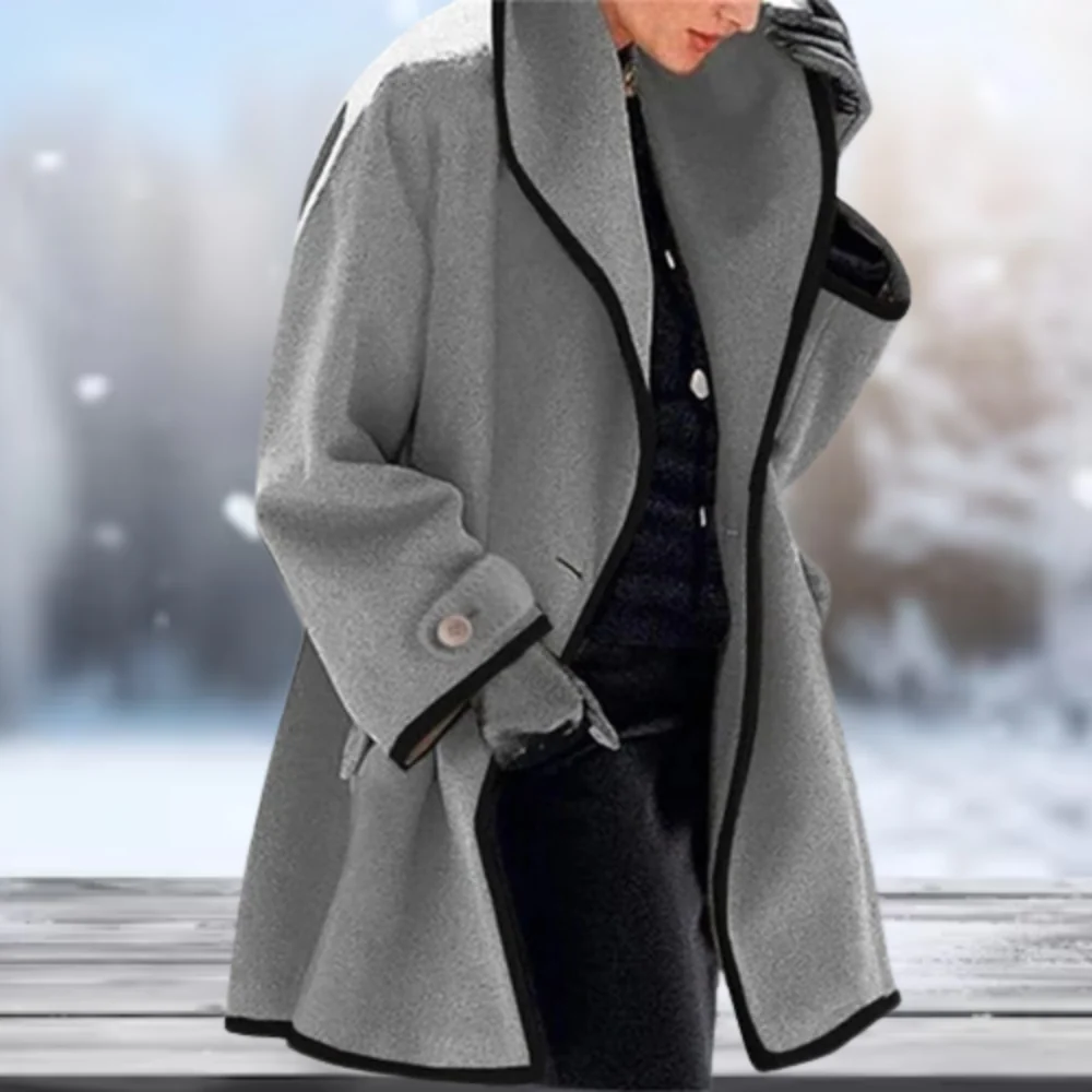 Amalia® | Premium Wollmantel für Herbst & Winter