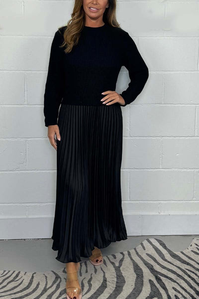 Clara - Schickes Pullover- und Faltenrock-Set