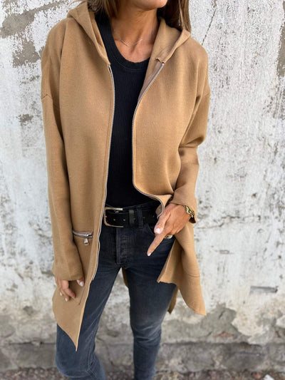 Lena® | Langärmliger Cardigan mit Reißverschluss
