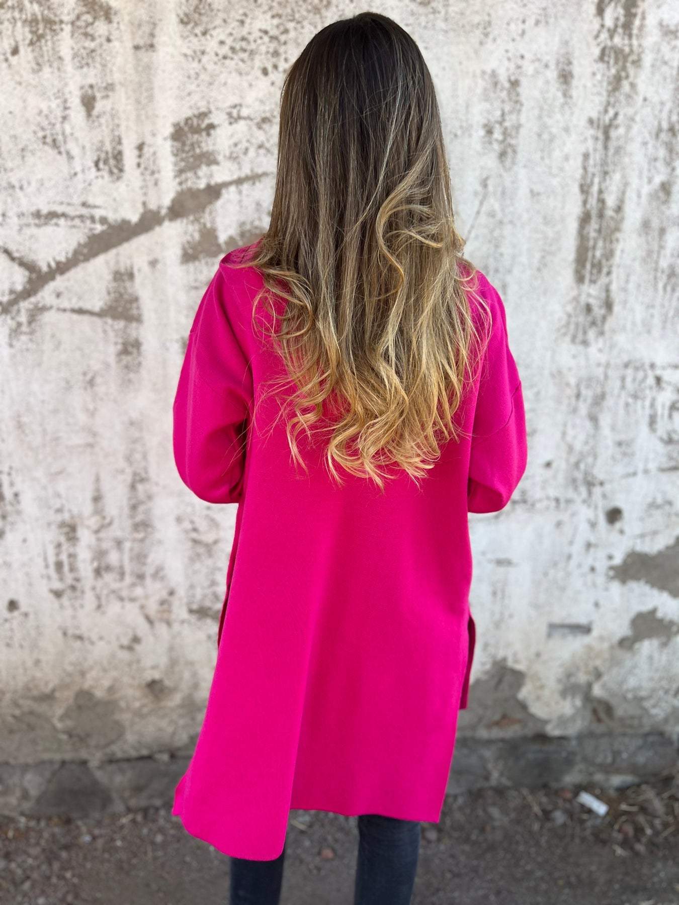 Lena® | Langärmliger Cardigan mit Reißverschluss