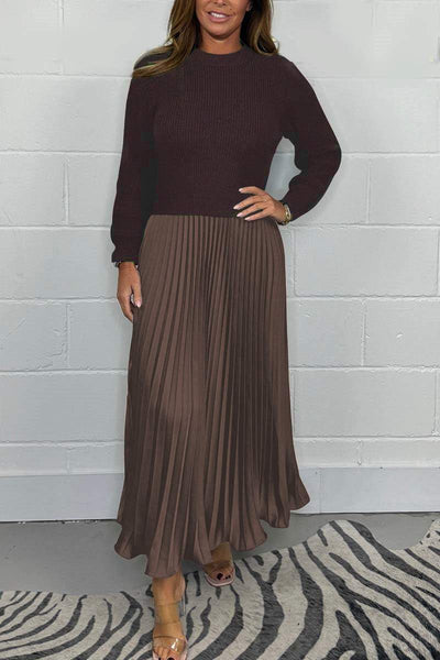 Clara - Schickes Pullover- und Faltenrock-Set