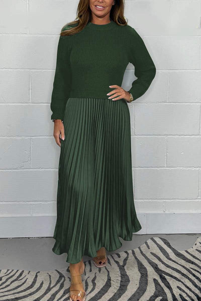 Clara - Schickes Pullover- und Faltenrock-Set