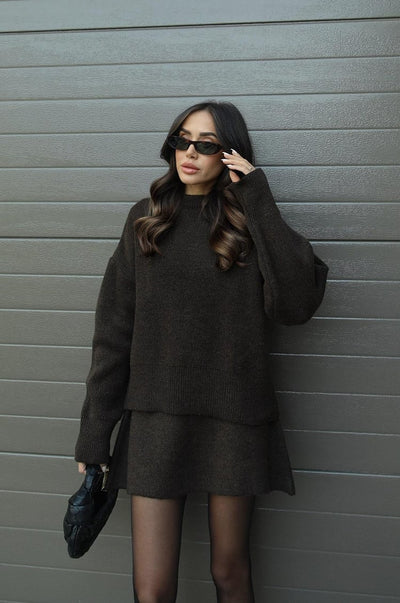 Rosalba® | Bequeme 2-teilige Strickkombination