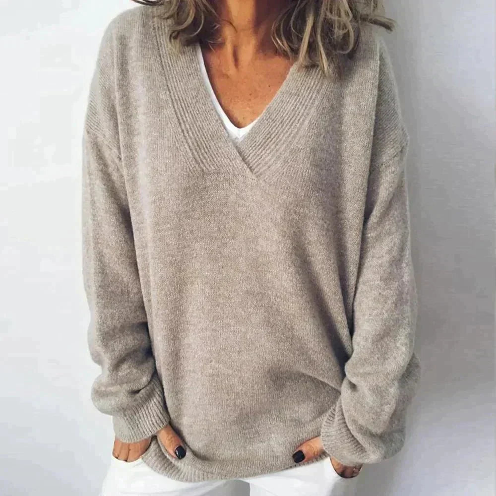 Monika® | V-Ausschnitt Cashmere Pullover