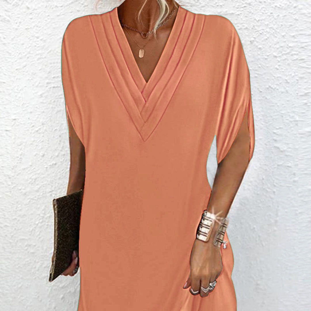 Anemoon™ | Elegantes Kleid mit V-Ausschnitt