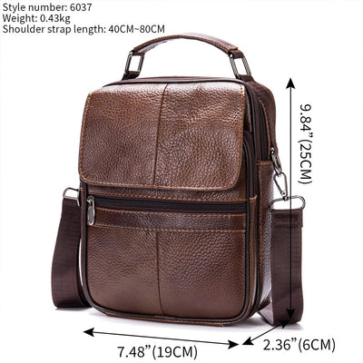 Clint® | Alltag Leder Schultertasche