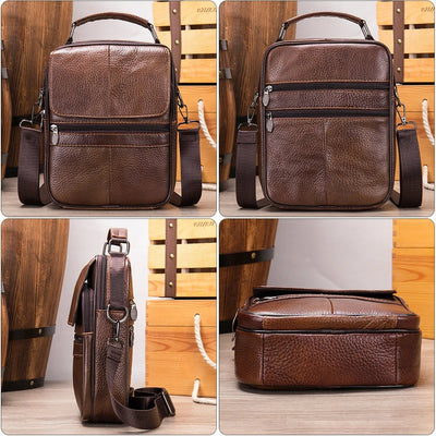 Clint® | Alltag Leder Schultertasche