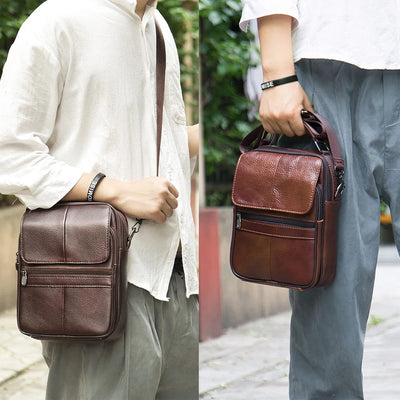 Clint® | Alltag Leder Schultertasche