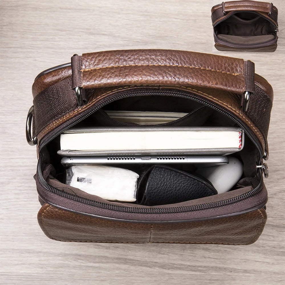 Clint® | Alltag Leder Schultertasche